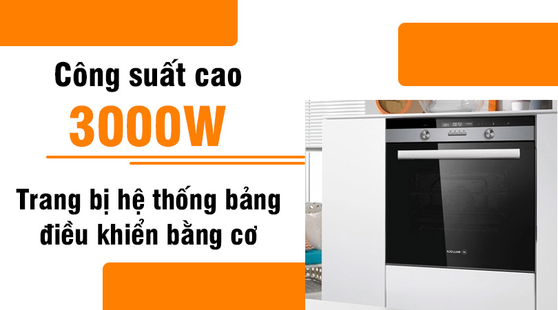Lò nướng Malloca MOV-659S công suất mạnh mẽ